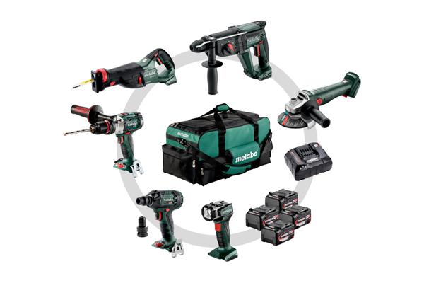 Metabo Combo Set Construction 6.1 (4x4,0Ah, ASC 55, tool bag)