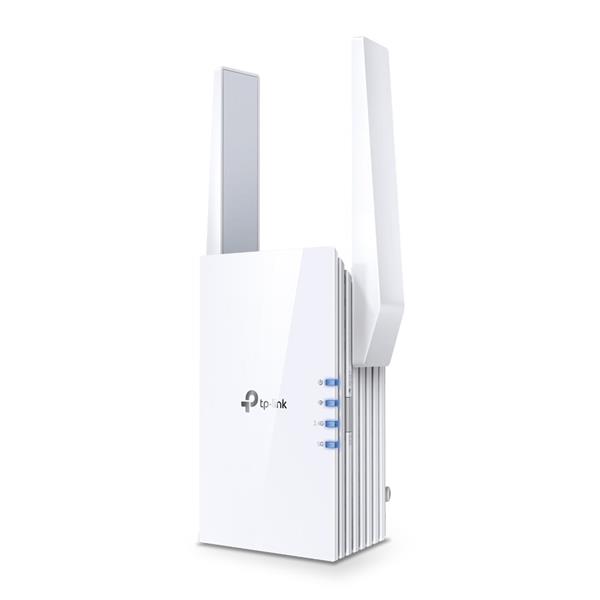 TP-LINK "AX3000 Wi-Fi 6 Range ExtenderSPEED: 574 Mbps at 2.4 GHz + 2402 Mbps at 5 GHzSPEC: 2 × External Antennas, 1 × 