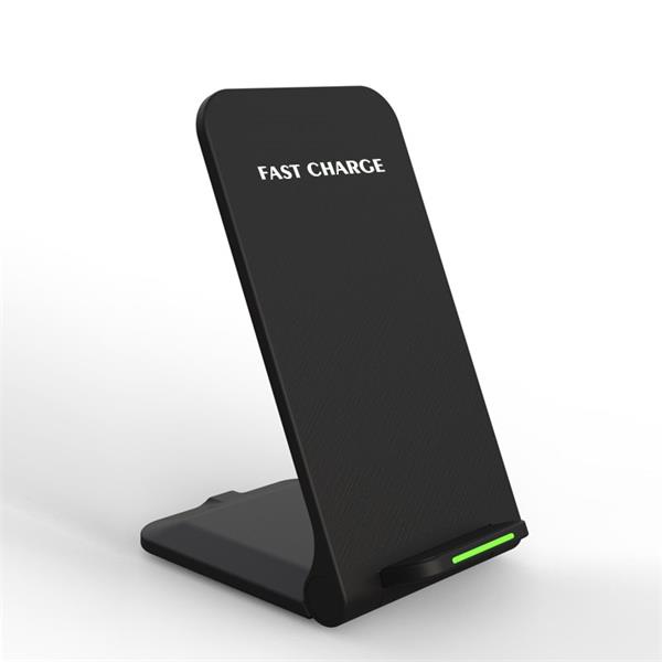 1stCOOL Qi bezdrôtová nabíjačka, skladací stojan, USB-C, čierna