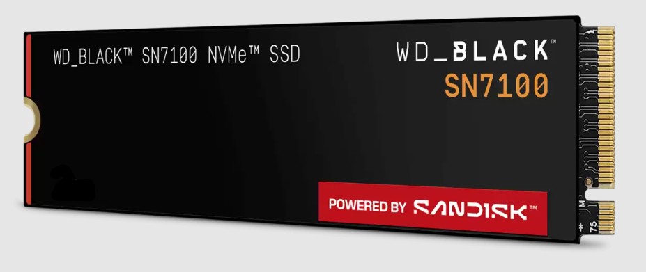 WD Black SN7100 NVMe™ 1 TB SSD M.2 PCIe Gen4 ×4 ( r7250MB s, w6900MB s )