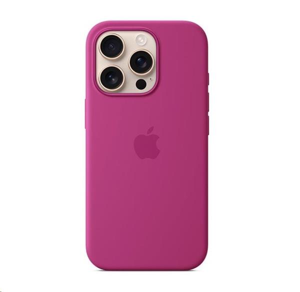 iPhone 16 Pro Silicone Case with MS - Fuchsia