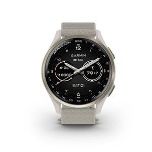 Garmin Approach S50 - 43 mm, Cream Gold Ivory, Nylon