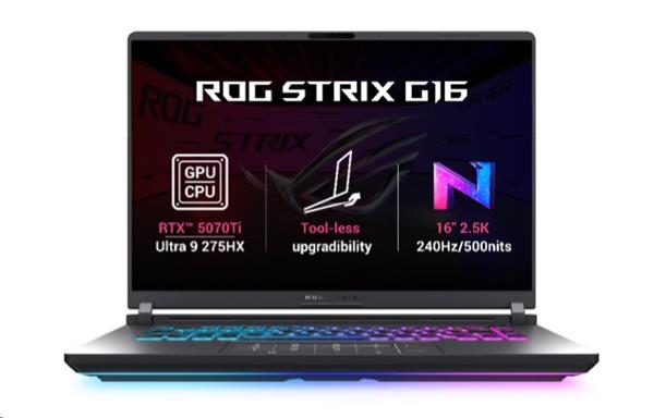 ASUS ROG Strix G16 G615LR-NEBULA006W, Ultra 9-275HX, 16.0˝ 2560x1600 WQXGA, RTX 5070/12GB, 32GB, SSD 1TB, W11H