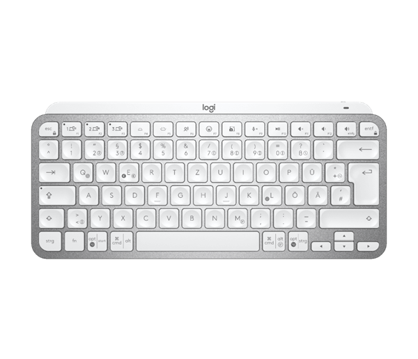 Logitech® MX Keys Mini Minimalist Wireless Illuminated Keyboard - PALE GREY - US INT&quot;L - INTNL