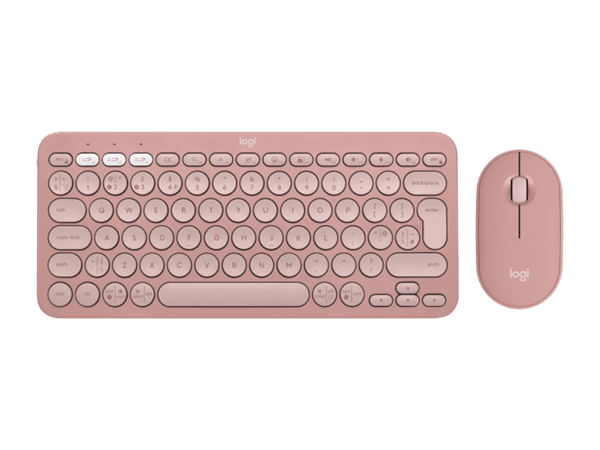 Logitech® Pebble 2 Combo - TONAL ROSE - US INT&quot;L - 2.4GHZ/BT - N/A - INTNL-973 - UNIVERSAL