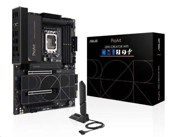 ASUS MB Sc LGA1851 PROART Z890-CREATOR WIFI,  Intel Z890,  4xDDR5,  1xDP,  1xHDMI,  3xThunderbolt,  WI-FI,  ATX