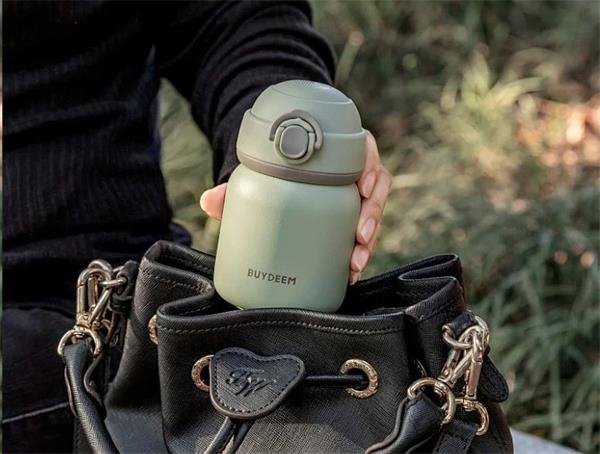 BUYDEEM Nerezová termoska 200 ml, model TAN200, farba  zelená
