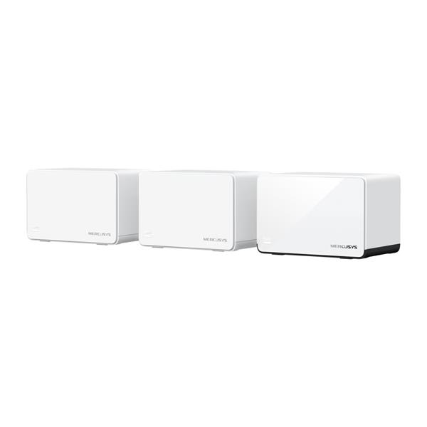 AX3000 Whole Home Mesh Wi-Fi 6 System 3-pack: 1×Halo H85X + 2×Halo H80X SPEED: 574 Mbps at 2.4 GHz + 2402 Mbps at 5 GHz 