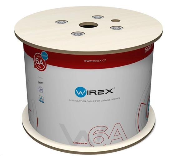 WIREX Instalační kabel CAT6A U/FTP LSOH / DCA 500m cívka fialový