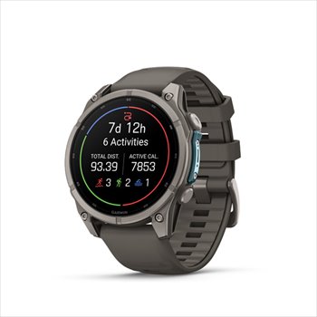 Garmin fenix 9 - 47mm, AMOLED, Sapphire, Titanium, Pebble Gray band