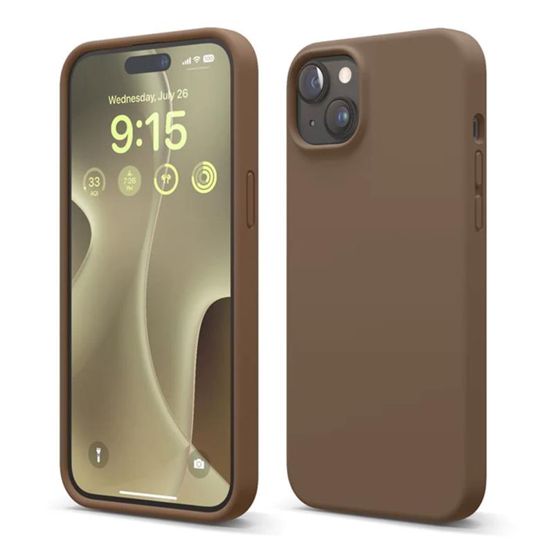 Elago kryt Silicone Case pre iPhone 15 Plus - Brown 