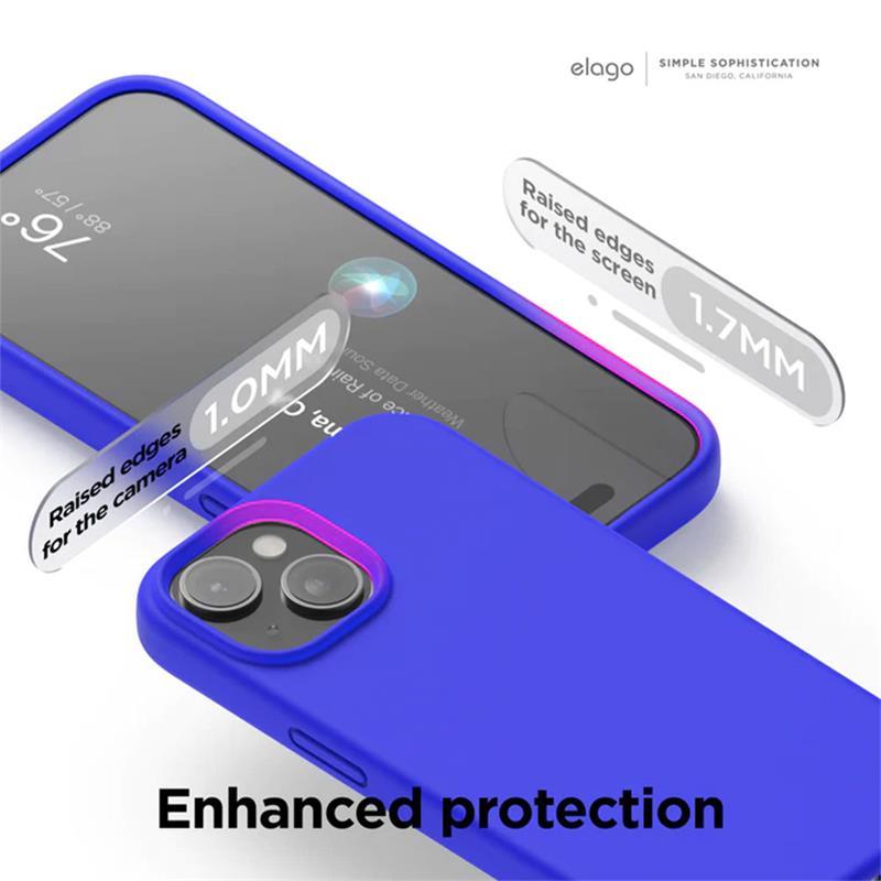 Elago kryt Silicone Case pre iPhone 15 Plus - Cobalt Blue 