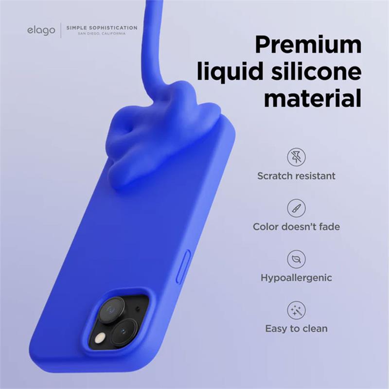 Elago kryt Silicone Case pre iPhone 15 Plus - Purple 