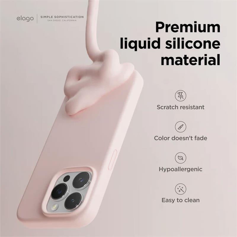 Elago kryt Silicone Case pre iPhone 15 Pro - Aqua Sky 