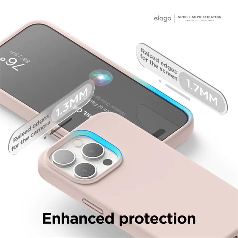 Elago kryt Silicone Case pre iPhone 15 Pro - Aqua Sky 
