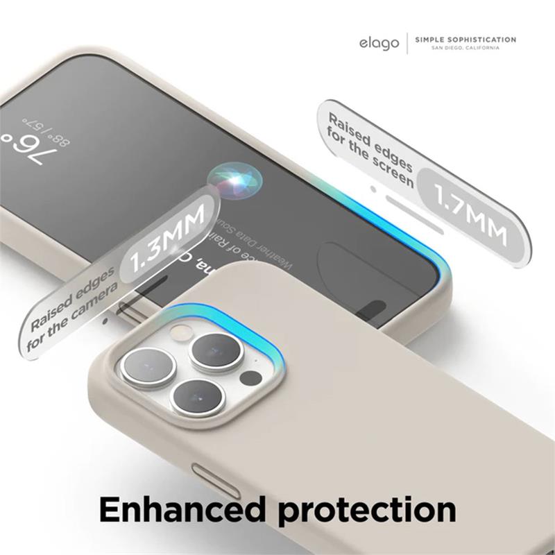 Elago kryt Silicone Case pre iPhone 15 Pro Max - Aqua Sky 