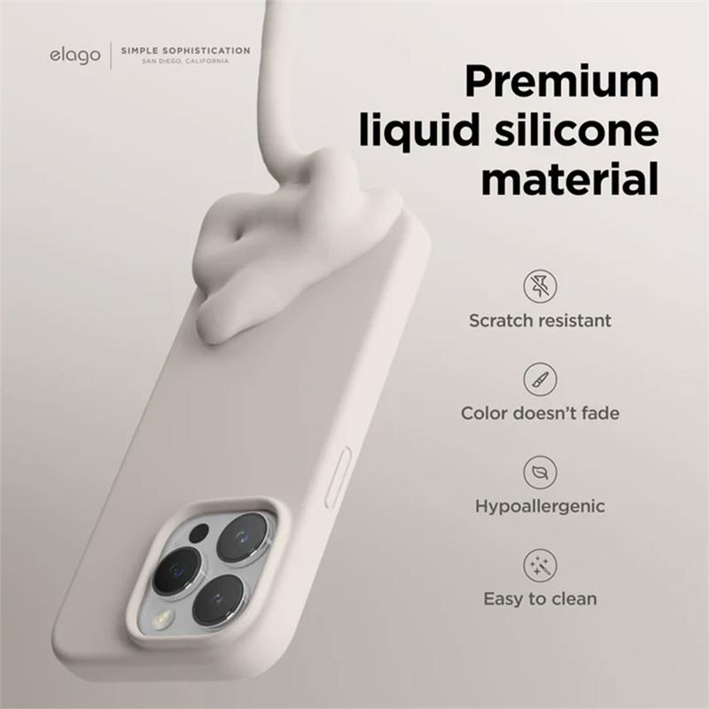 Elago kryt Silicone Case pre iPhone 15 Pro Max - Burgundy 