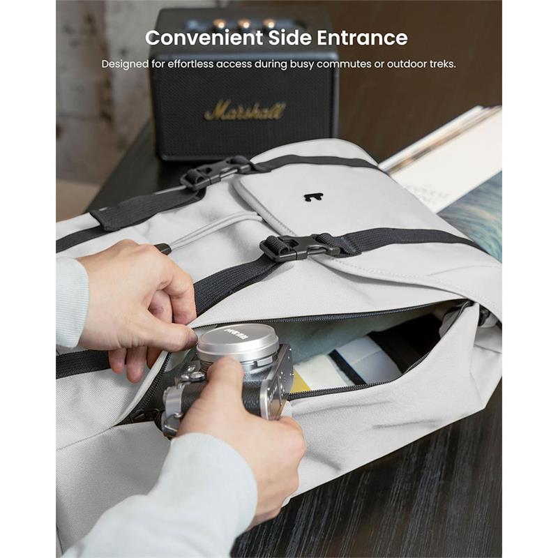 TomToc batoh Vintpack TA1 22L - White 