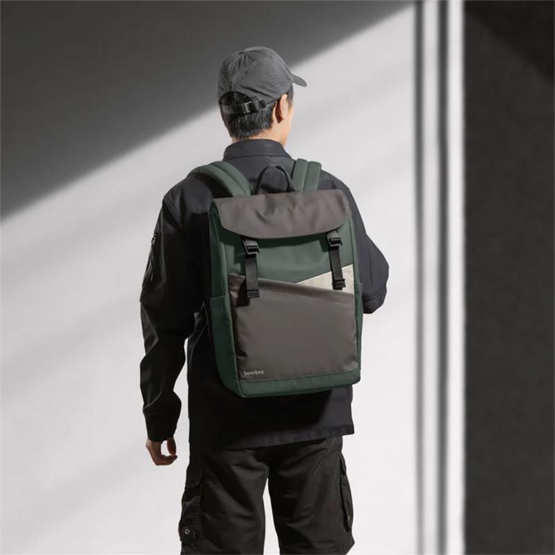 TomToc batoh Slash-A64 Flip Laptop Backpack 18L - Turquise 