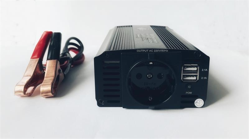 EUROCASE menič napätia REM500, AC/DC 12V/230V, 500W, USB (MT-M500) 