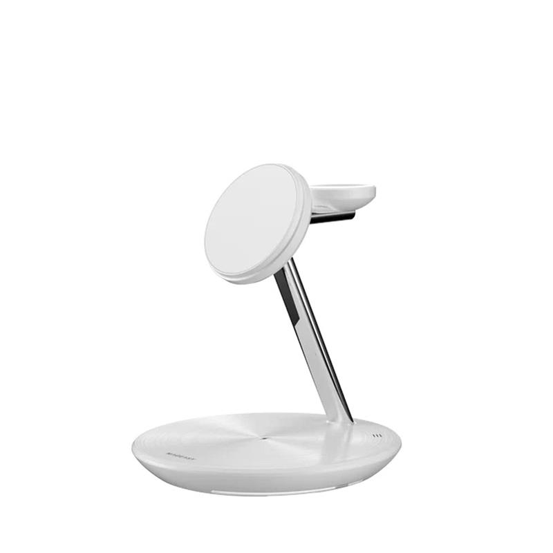 SwitchEasy Power Station Magnetic Wireless Charging Stand - White 