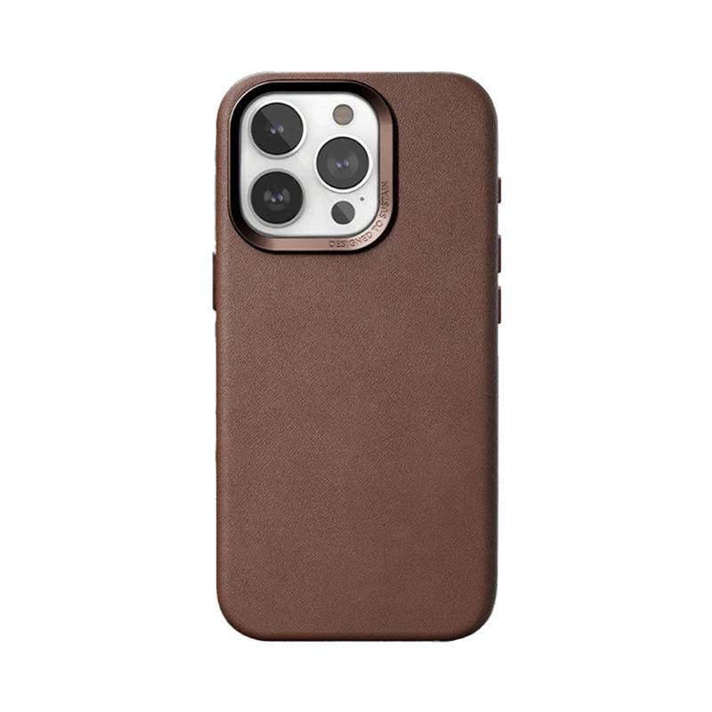 Woodcessories kryt Bio Leather Case MagSafe pre iPhone 15 Pro - Brown 