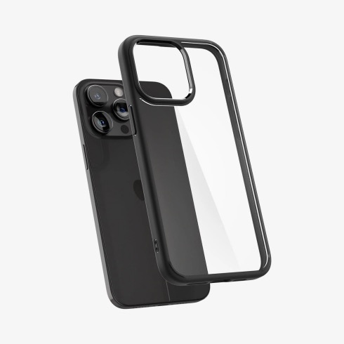 Spigen kryt Ultra Hybrid pre iPhone 15 Pro Max - Matte Black 