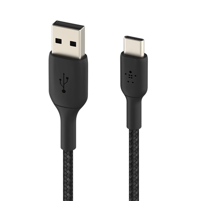 Belkin kabel Boost Charge Braided USB-A to USB-C 15cm - Black 