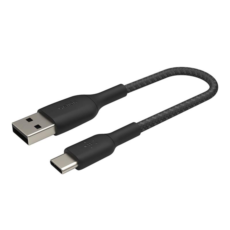 Belkin kabel Boost Charge Braided USB-A to USB-C 15cm - Black 