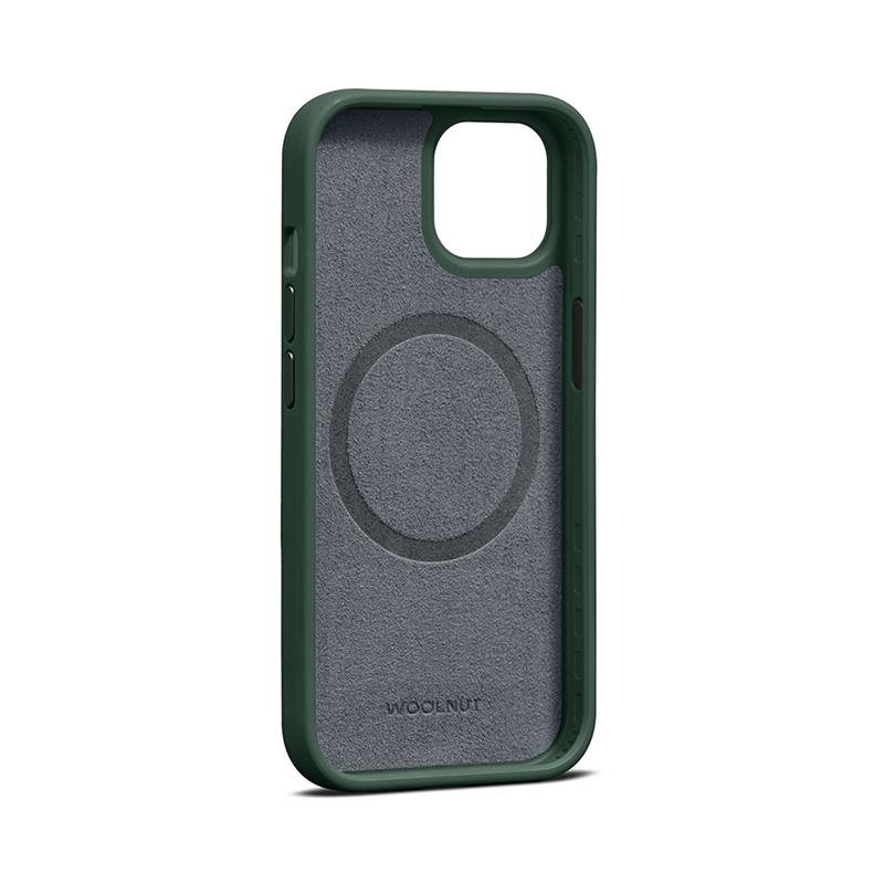 Woolnut Leather Case for iPhone 15 - Green 