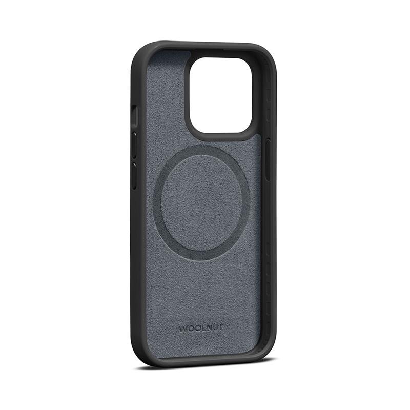 Woolnut Leather Case for iPhone 15 Pro - Black 