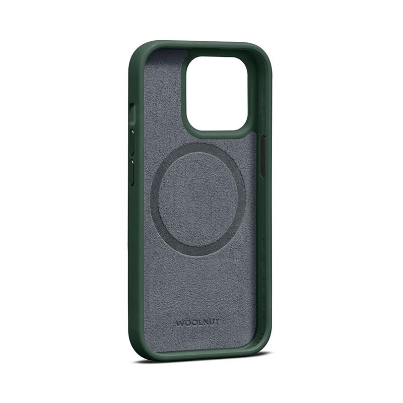 Woolnut Leather Case for iPhone 15 Pro - Green 