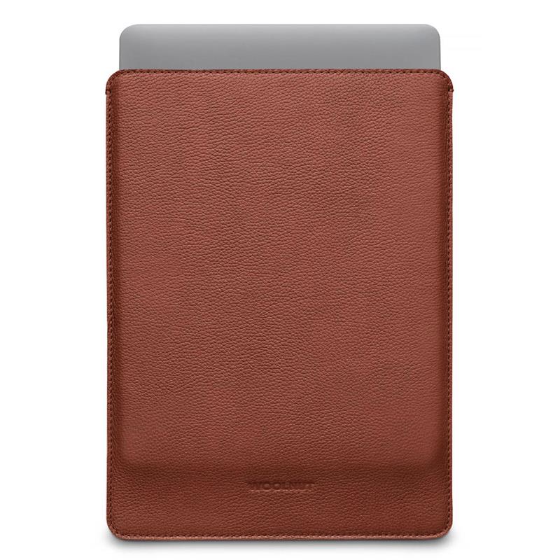 Woolnut Leather Sleeve for Macbook Pro 14 - Cognac 