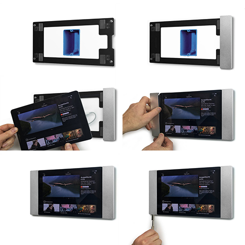 smart things sDock Fix Air Silver - wall mount for iPad Air 1/2,  iPad Pro 9,7", iPad 2017/2018