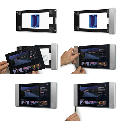 smart things sDock Fix Air Silver - wall mount for iPad Air 1/2,  iPad Pro 9,7", iPad 2017/2018 