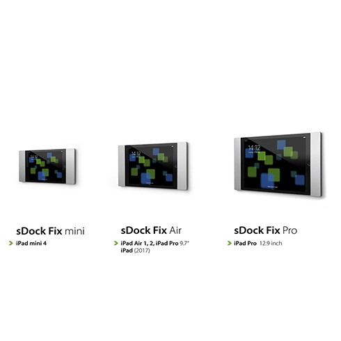smart things sDock Fix Air Silver - wall mount for iPad Air 1/2,  iPad Pro 9,7", iPad 2017/2018 