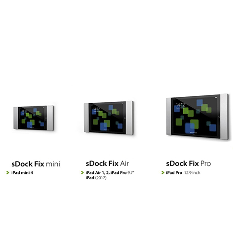 smart things sDock Fix Pro Silver - wall mount for iPad Pro 12,9" (1st + 2nd gen.) 