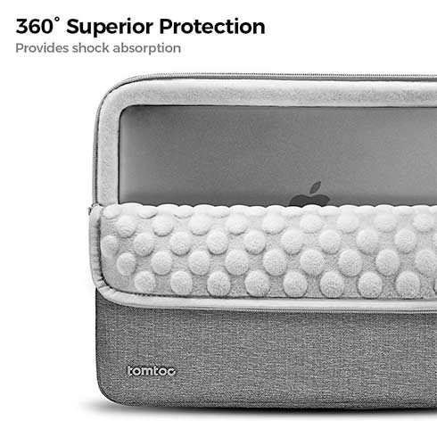 Tomtoc puzdro 360 Protective Sleeve pre Macbook Air/Pro 13" 2020 - Gray 