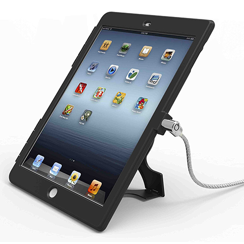 Compulocks Lockable iPad Air Security Case with 6-Foot Cable, Black 