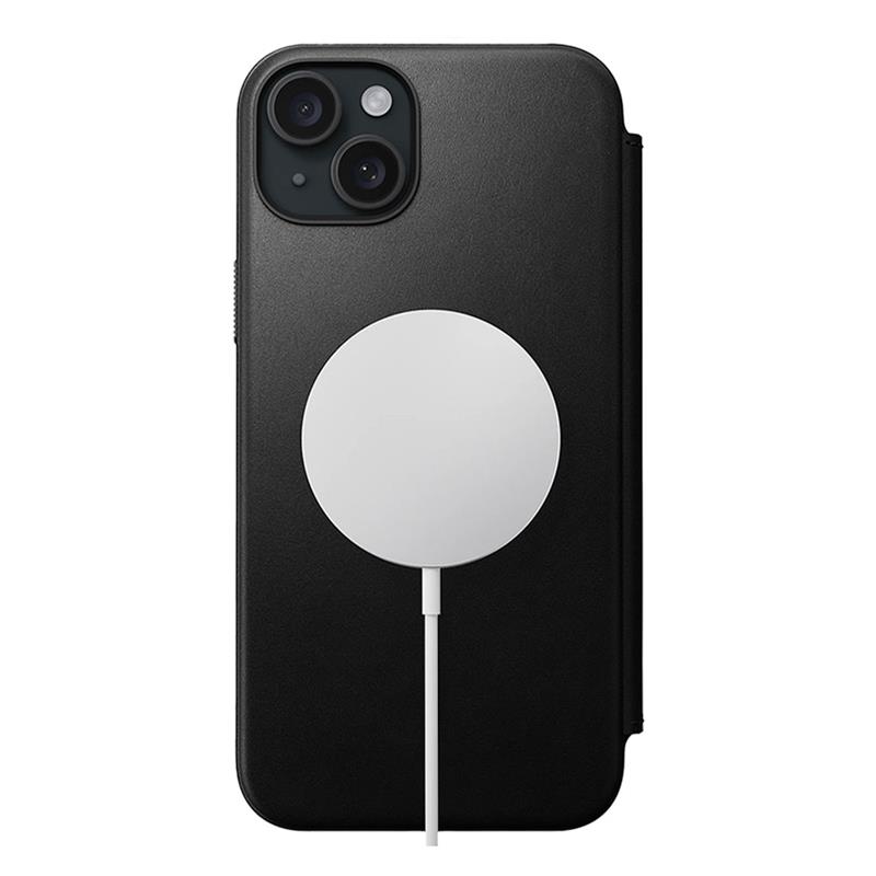Nomad puzdro Modern Leather Folio Magsafe pre iPhone 15 Plus - Black 