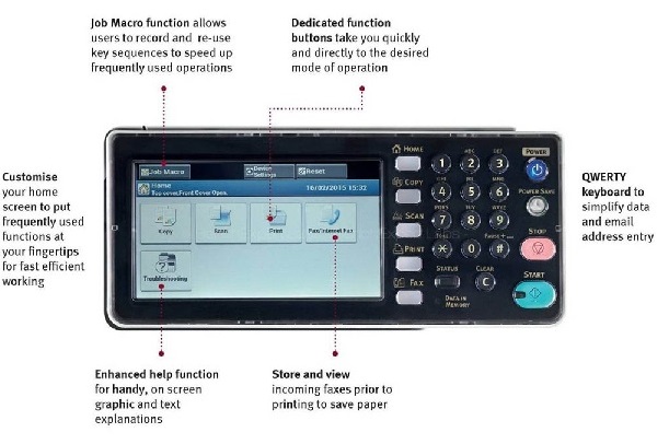 OKI MC853dn, A3 LED, color MFP, 23 pages min, 1200x600, USB, LAN, FAX, duplex - základná verzia 
