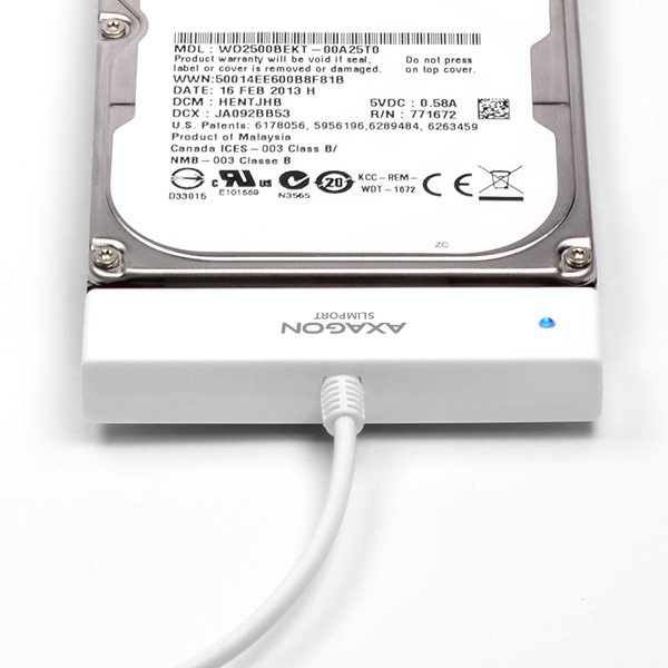 AXAGON ADSA-1S, USB 2.0 - SATA HDD adaptér vr. 2.5" púzdra 
