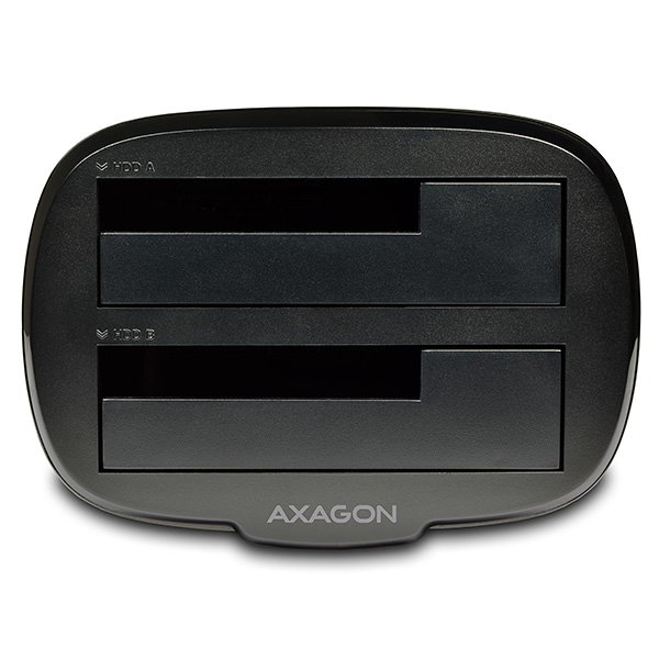 AXAGON ADSA-ST, USB 3.2 Gen 1 - 2x SATA 6G 2.5"/3.5" SSD/HDD CLONE DUAL dokovacia stanica 
