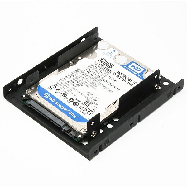 AXAGON RHD-225, kovový rámček pre 2x 2.5" HDD/SSD do 3.5" pozície, montáž ventilátora 