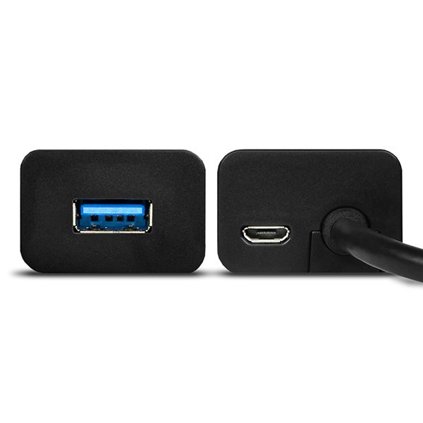 AXAGON HUE-S2BL 4x USB3.0 Charging Hub 1.2m Cable, MicroUSB Charging 