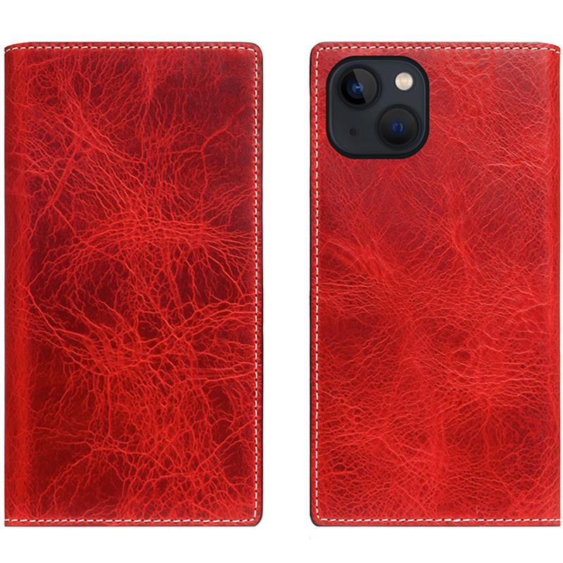 SLG Design puzdro D7 Magsafe Italian Wax Leather pre iPhone 15 Plus - Red 