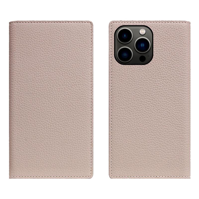 SLG Design puzdro D8 Magsafe Full Grain Leather pre iPhone 15 Pro - Light Cream 