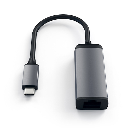 Satechi adaptér USB-C to Gigabit Ethernet - Space Gray Aluminium 
