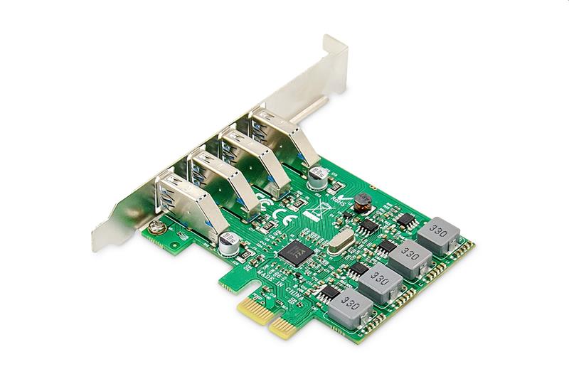 DIGITUS DS-30226 4-Port USB 3.0 PCI Express Add-On Card 