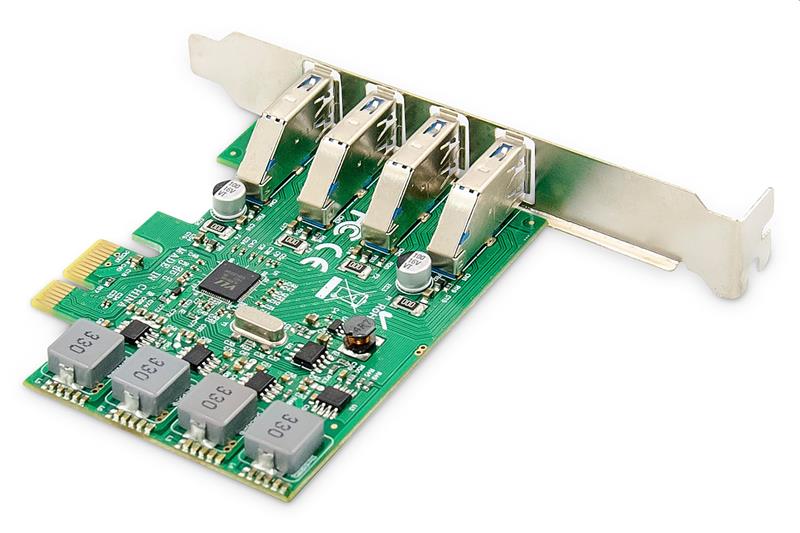 DIGITUS DS-30226 4-Port USB 3.0 PCI Express Add-On Card 